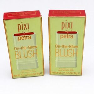 2 PACK-PIXI On-the-Glow Blush RUBY BERRY Hydrating Tinted Moisture Blush Stick